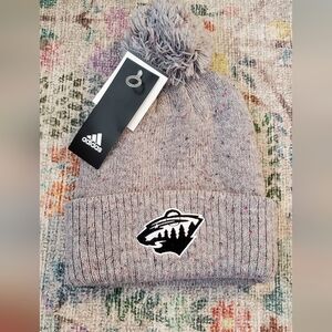 Minnesota Wild Women's Gray Beanie with Pom